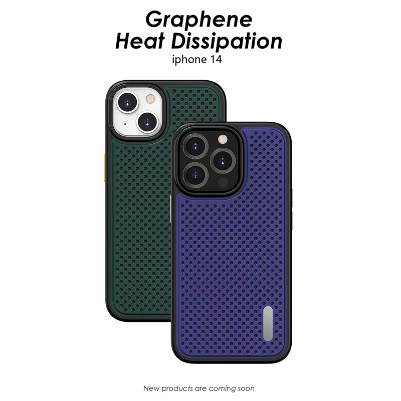 

Графиновый охлаждающий чехол для телефона iPhone 11 12 13 14 Pro Max, мягкий силиконовый защитный чехол для XR XS Max 7 8 Plus