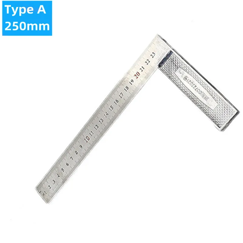 Stainless Steel 90 Degree Right Angle Ruler Measurement Square Tool, Carpenter L Framing Square 8 Inch X 12 Inch Measuring Layout Tool(300mm* 150mm - View #2
