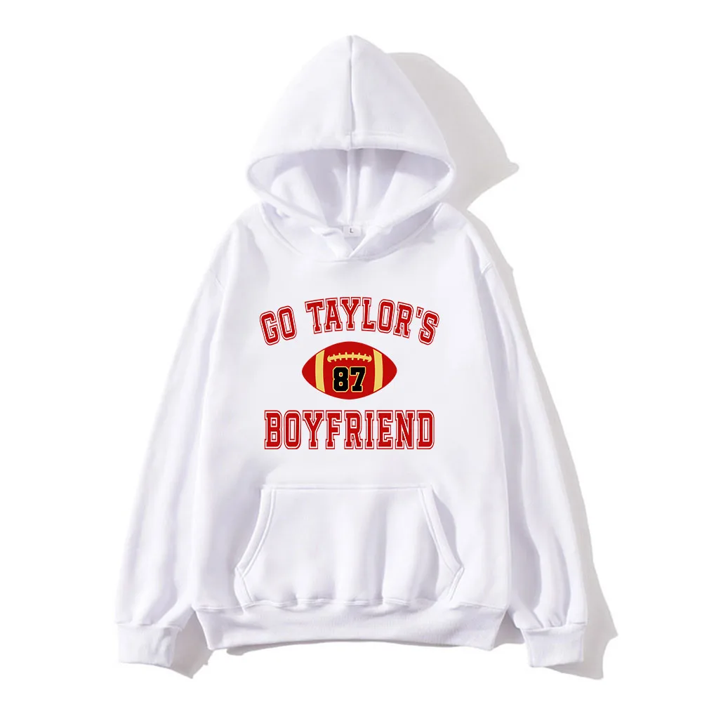 

Go Taylor's Boyfriend Hoodie for Autumn/Winter Fashion Hooded Moletom Long Sleeve Fleece Clothes 87 Football Ropa Hombre Hoody