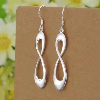 Original 925 Sterling Silver New Earrings Hearts For Women Exquisite Student Girlfriend Jewelry Accessories Wedding Fashion Gift