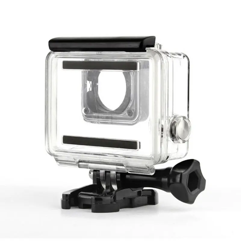 Boîtier étanche pour GoPro Hero 4 3+ 3, ouvert montrant l'emplacement de la caméra
