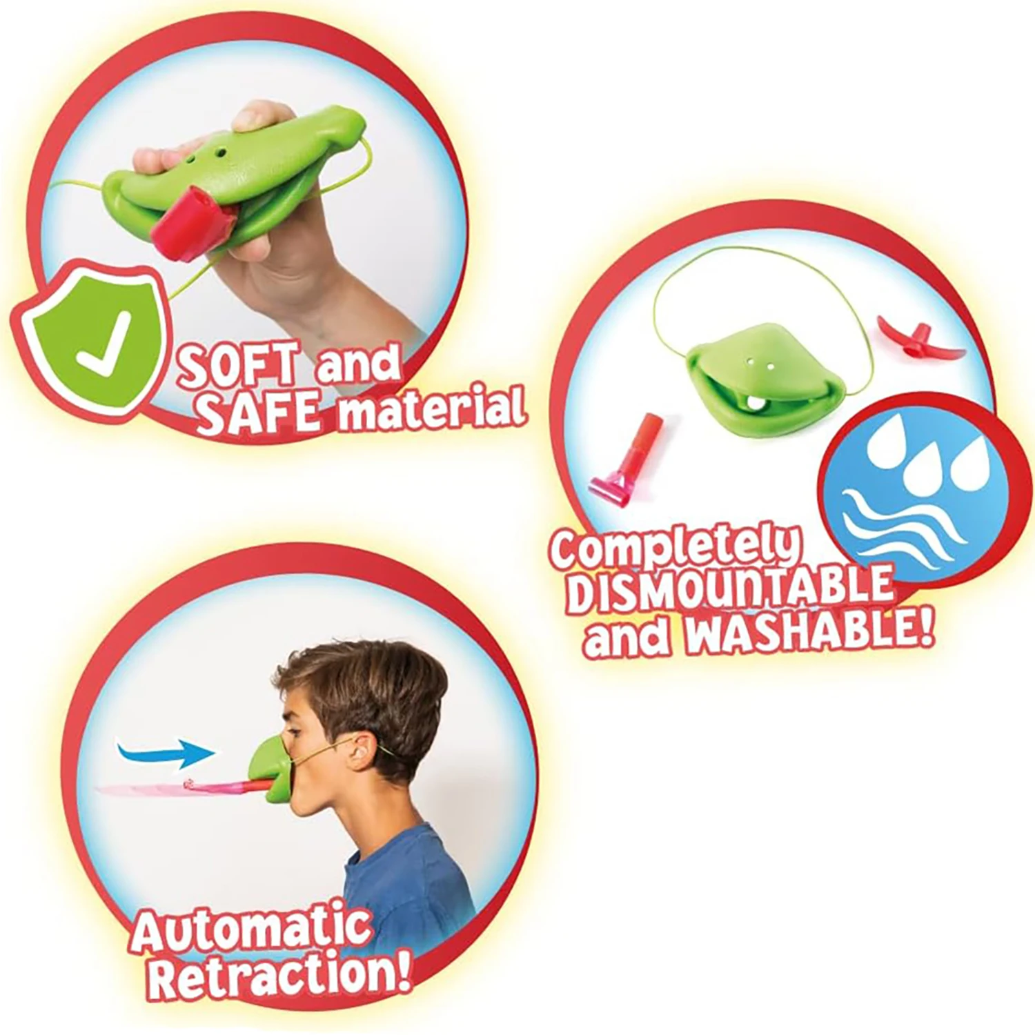 Parent child puzzle game frog mouth sticking out tongue blowing music children's toy board game 3