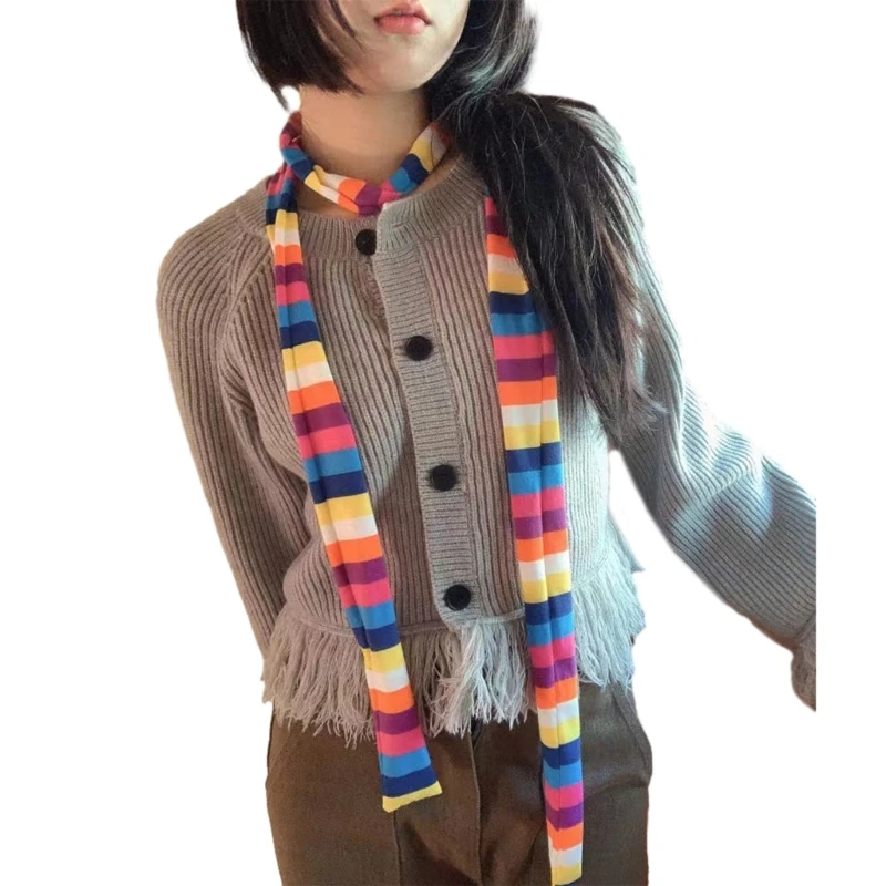 blue rainbow stripes