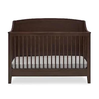 Convertible Crib Greenguard Gold Certified Non-Toxic Safe Sustainable Wood Adjustable Height -Compatible Nursery Furniture 1