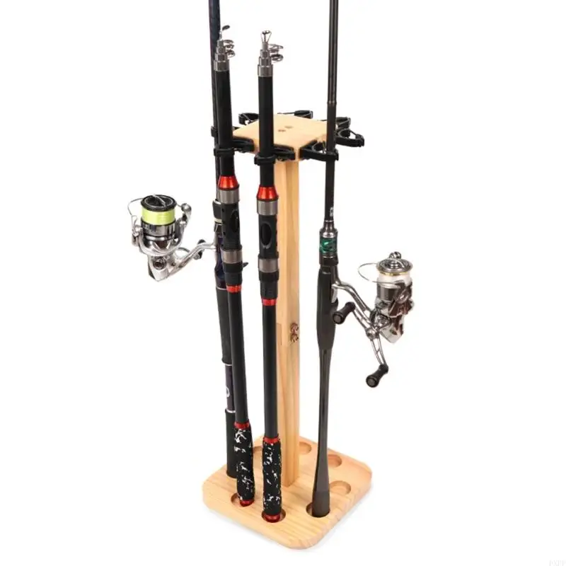 PXPF Floor Stand Fishing Rod Racks Vertical Storage Holder Fishing Rod Rack Holds 8/14 Equipment Organizers fishing rod holder fishing rod bracket fishing gear accessories