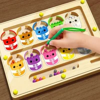 Magnetic Color Sorting Maze & Drawing Board Toddler Montessori Toys Number Matching Learning Counting Preschool Activity 1