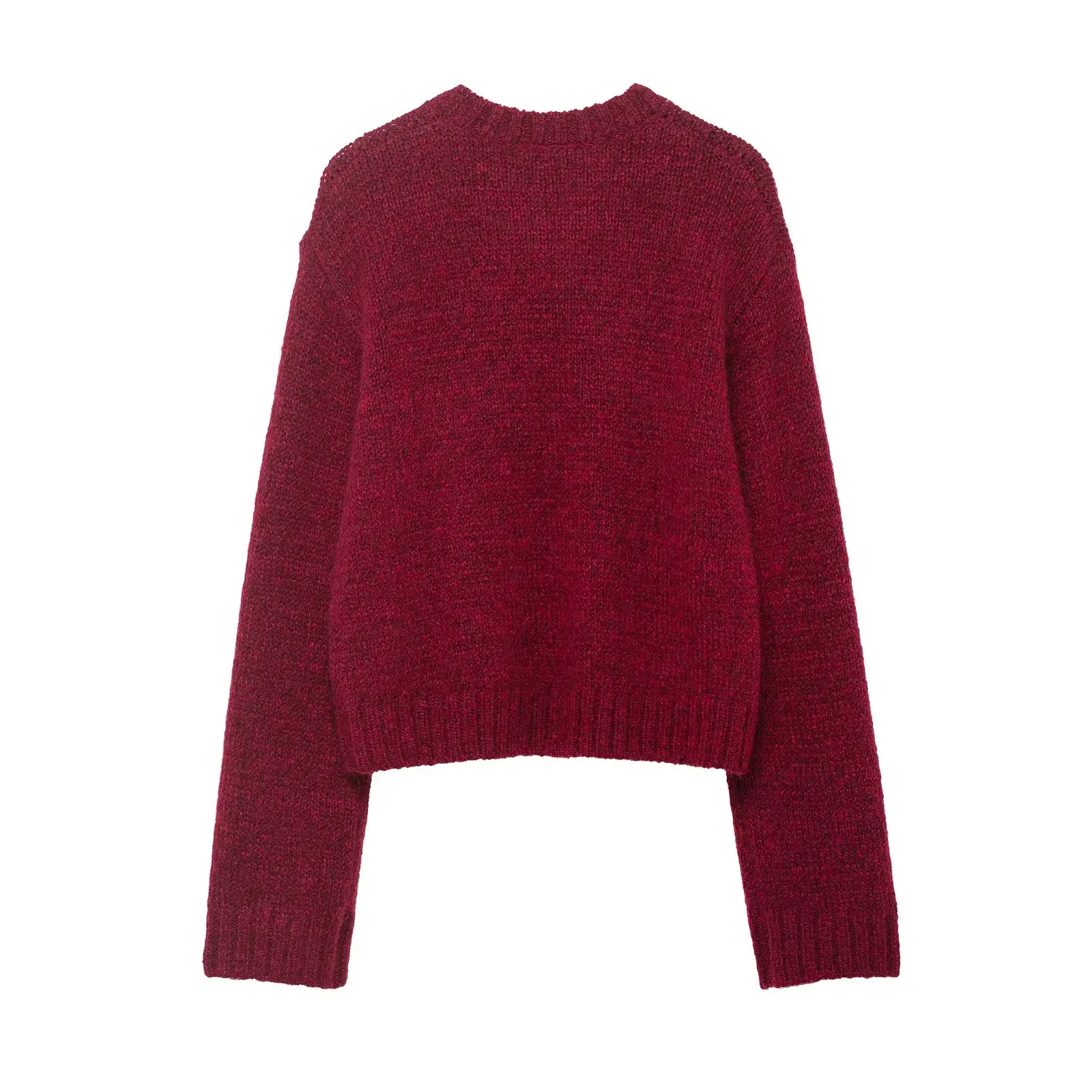 Casual Chic Knitted Pullover Women Elegant Sweater Long Sleeve O neck Female Autumn Winter New Year Knitwear Sweaters Top