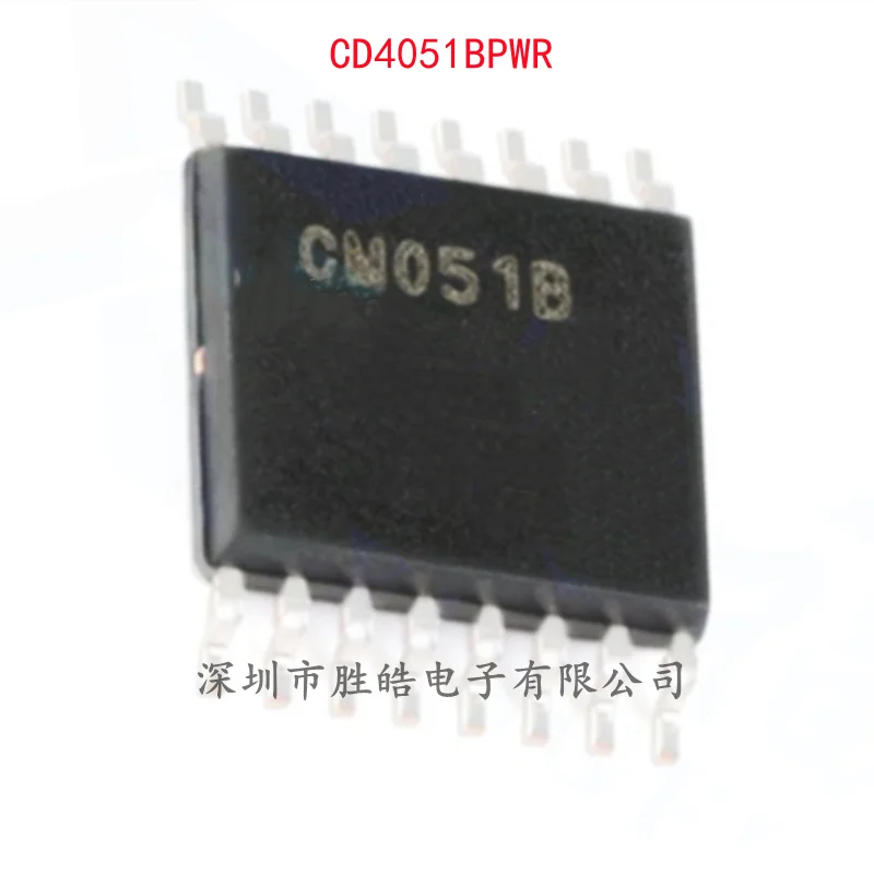 

(10PCS) NEW CD4051BPWR CD4051 Single 8-Channel Analog Multiplexer Chip TSSOP-16 CD4051BPWR Integrated Circuit
