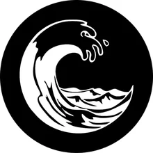 

Beach Wave 2 (any color) Spare Tire COVER CAR for any Vehicle, Make, Model and Size - Jeep, RV, Travel Trailer, Camper & MORE