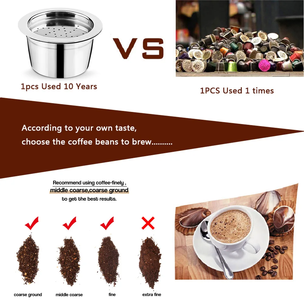 Wiederverwendbare Kaffeekapselwerkzeuge aus Edelstahl 304, kompatibel mit K Fee Kaffeemaschine, nachfüllbare Kaffeefilterkapseln für K-FEE – Detail 7