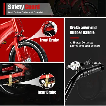 Children's Bicycle 2-11 Years Old Bicycle Student Child Bicycle 14 Inch Kids Bike High Quality 5