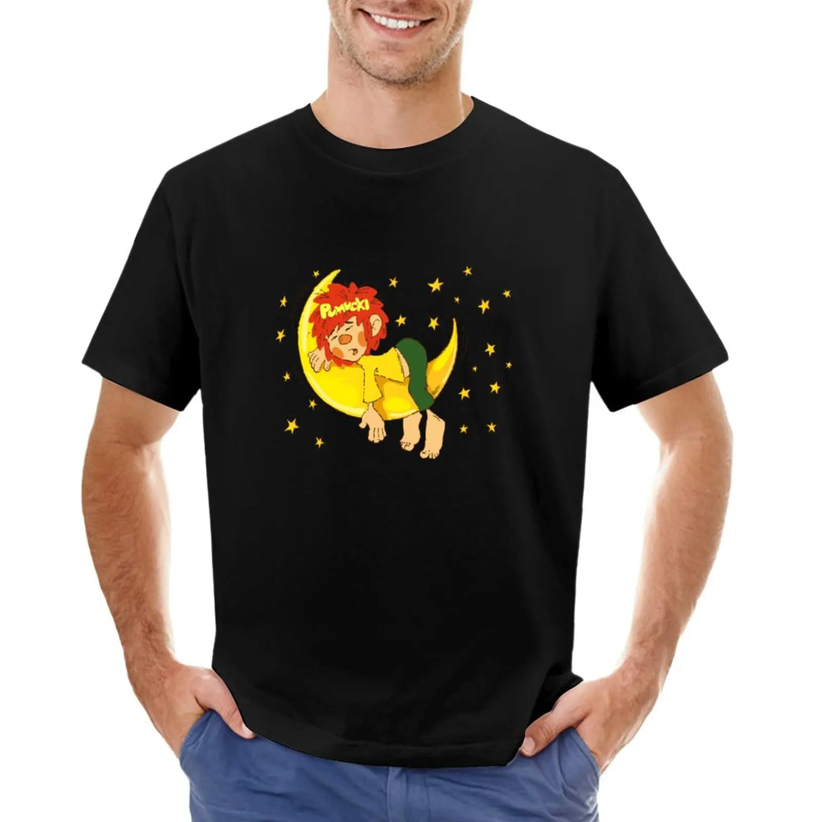 

pumuckl T-Shirt plus size tops summer clothes blank t shirts Short sleeve tee men