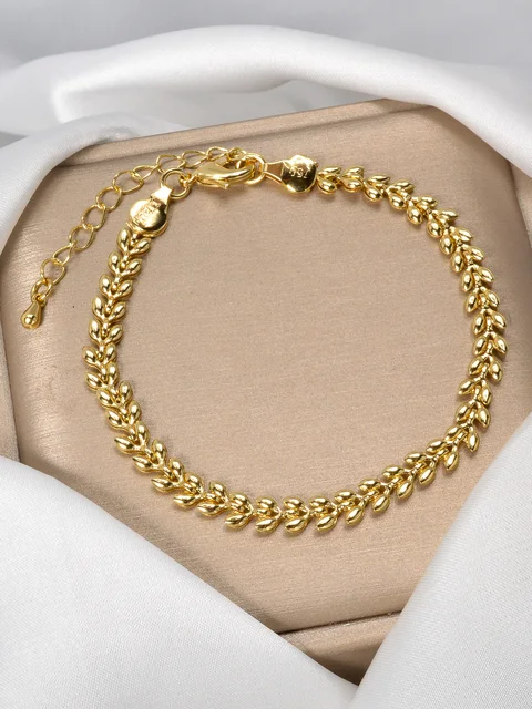 Real Gold Bracelets For Women 14K Yellow Gold Double Link Charm