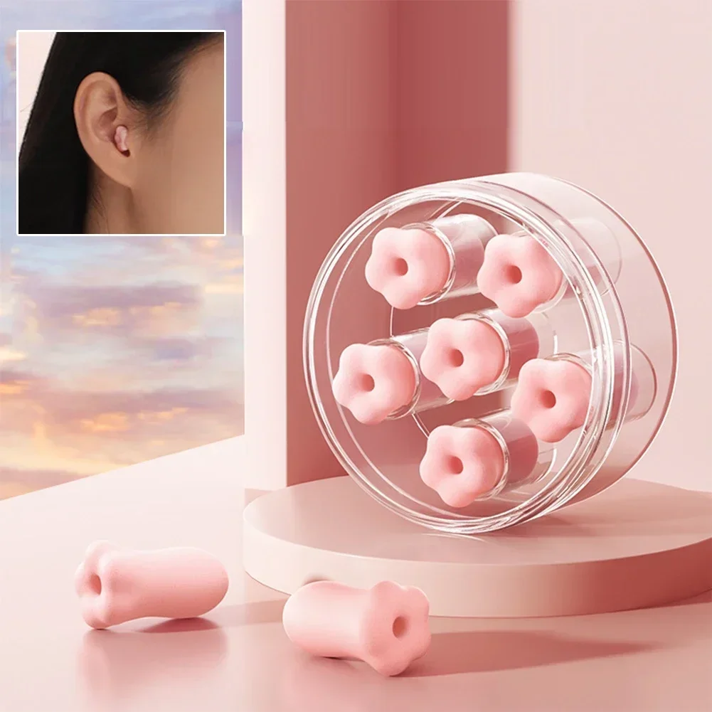 6-Pack Soft Soundproof Earplugs - Cute, Noise-Reducing Sleep Protection
