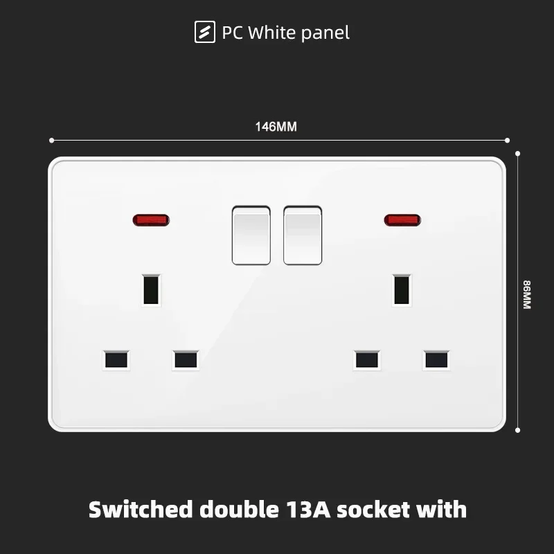 2gang13A,110-250V