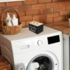 Laundry Room Storage Box Dryer Sheet Holder Large Capacity Wood Tissue Dispenser Fabric Softener Basket Multifunctional Easy 3