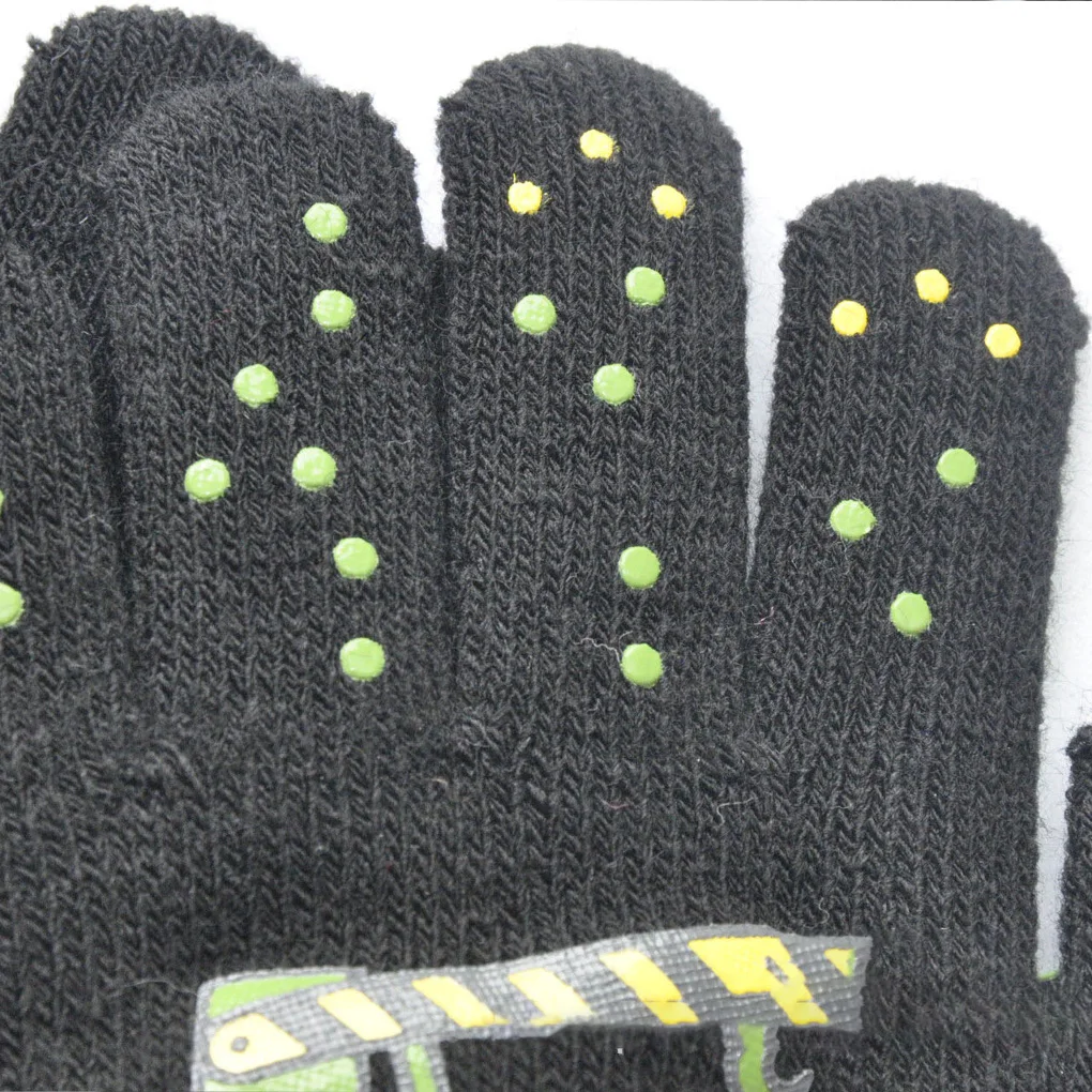 1 Pair Warm Kids Gloves Cartoon Style Child Finger Cover for Winter Wearing