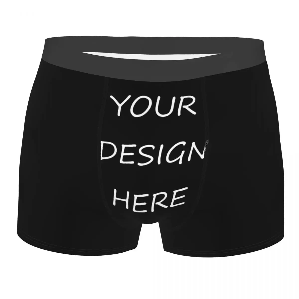 

Male Fashion Custom Your Photo Logo Text Print Underwear Your Design Here DIY Boxer Briefs Breathable Shorts Panties Underpants