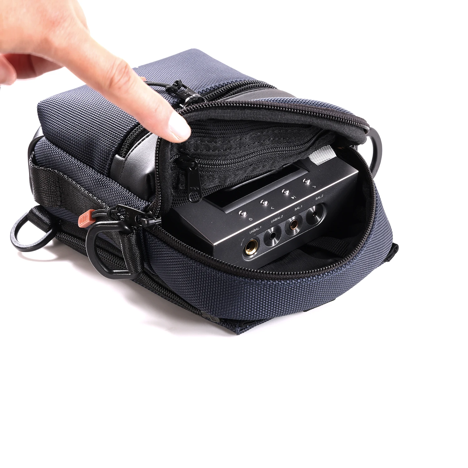 Ddhifi C2023 Case de Transporte de Alta Fidelidade Tudo-em-um Multifuncional Mochila para Dap Dac Bluetooth Amp e Iems Fone de Ouvido Bolsa - Image 5