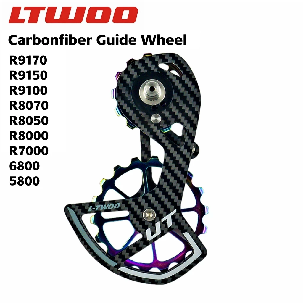 

LTWOO UT 105 Bicycle Ceramic Bearing Carbon Fiber Jockey Pulley Wheel Set Rear Derailleurs Guide Wheel Ultegra / DURA ACE / 105