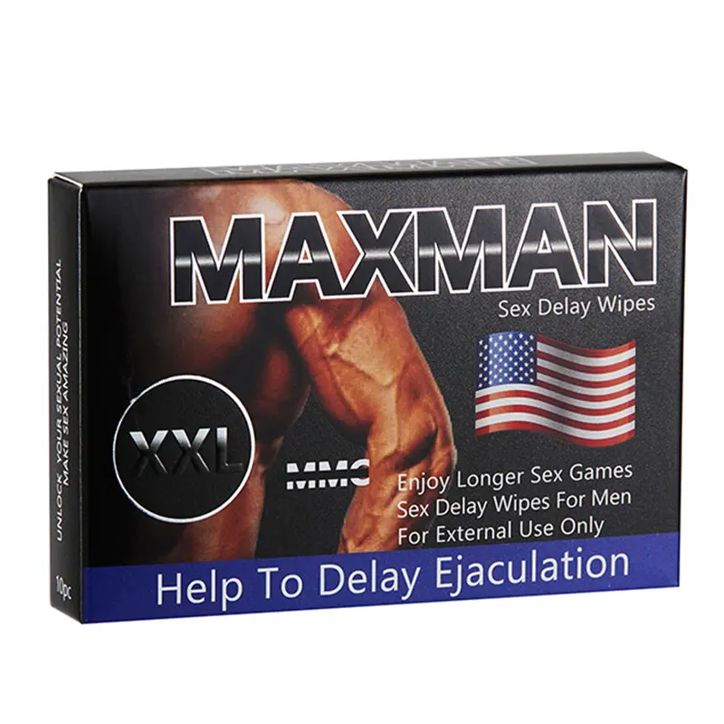 MAXMAN Erection Long Lasting Delay Penis Wipes Endurance Sex Prolong External Use Anti Premature Ejaculation Penis Spray for Men