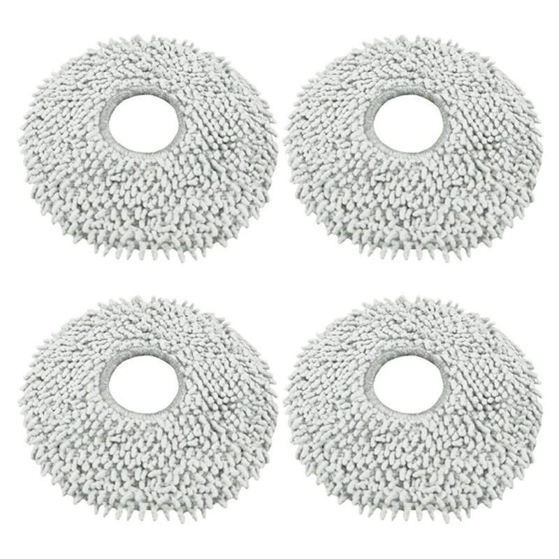 4 PCS Mop Cloth Replacement Parts As Shown Cloth For Ecovacs Deebot X2 / X2 Omni / X2 Pro / DEX86 Spare Parts Accessories