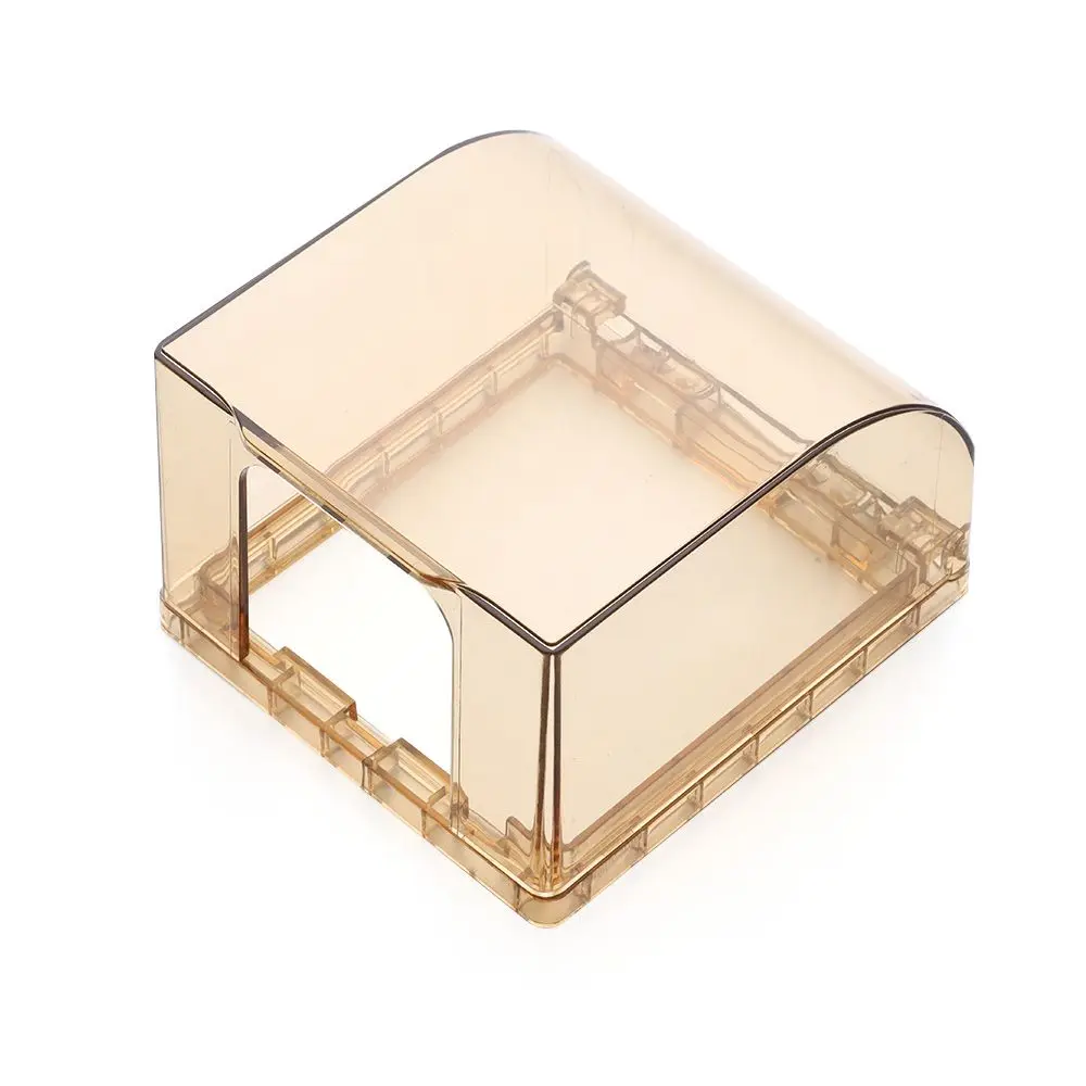 4 Pezzi Copri Presa Elettrica Impermeabile, Copri Prese da Muro Tipo 86, Trasparenti Flip Top Sicurezza Bambini Copripresa, Copriprese per Bambini per Cucina Bagno Esterno (Nero