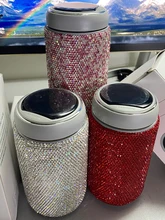  Temperature Display Thermos Bottle 316 Stainless Steel Water Bottle 300ml Bling Rhinestones Vacuum Flasks Coffee Cup Car Tumbler 