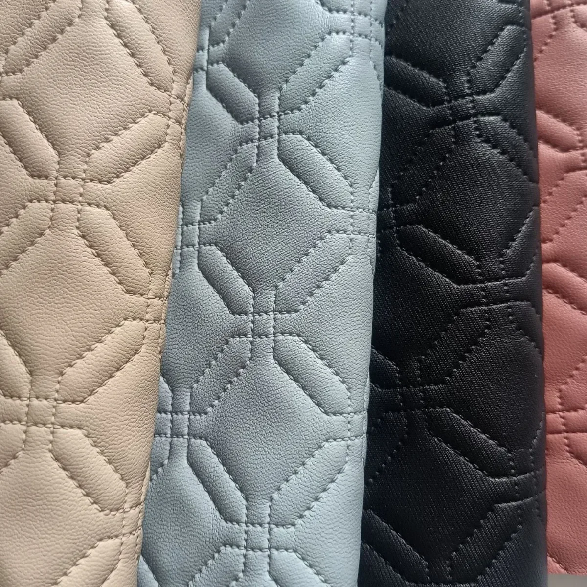 Fashionable Woven PVC Artificial Leather Sofa Brushed Bottom Leather Material for Decoration And Clothing Accessories