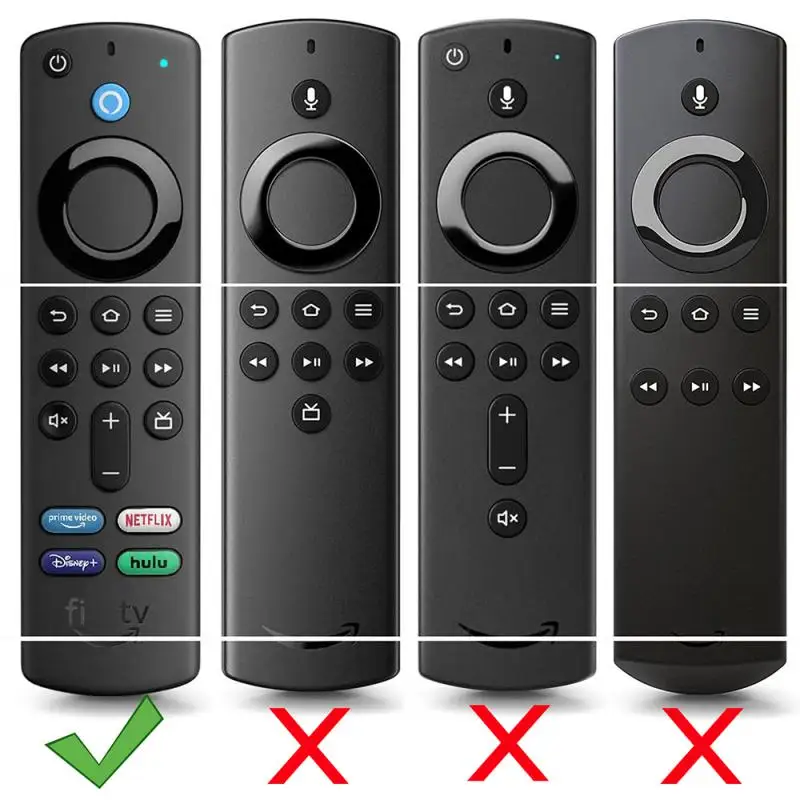 1/2PCS Protective Case Cover Silicone Sleeve Shockproof Anti-Slip Replacement For Amazon Fire TV Stick 4K Max Remote Contro 3