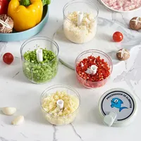 Hachoir manuel pour légumes, Fruits, oignons, poivre, mélangeur, broyeur d'ail, Gadgets de cuisine, 1 pièce 3