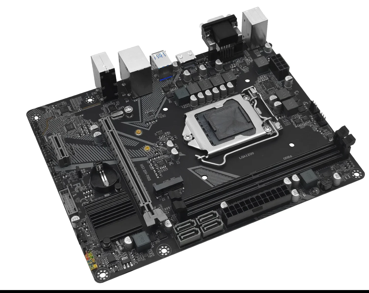 Motherboard Lga 1200 Suporta Intel Core i3 i5 i7 i9 10 ° 11 ° Processador Cpu Ram Ddr4 Memória Desktop Vga Hdmi M-atx Machinis-h511 - Imagem 6