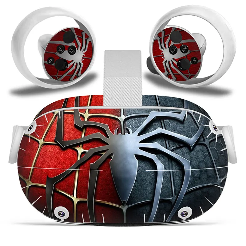 Marvel Iron man Vinyl Skin Sticker for Oculus Quest 2 VR Sticker Headset Virtual Reality Decals Protective PVC Skin 