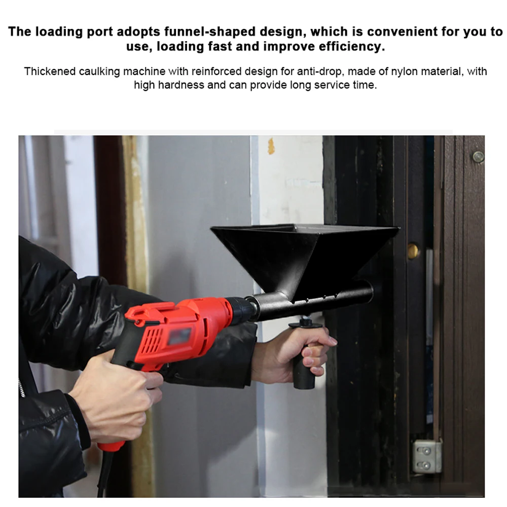 Electric Caulking Machine Door Window Grouting Device Mortar Automatic Filler 8m