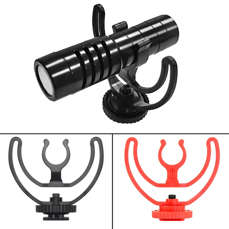 1pc Camera Hot Shoe Shock Mount With Rycote Lyre Bracket For Rode