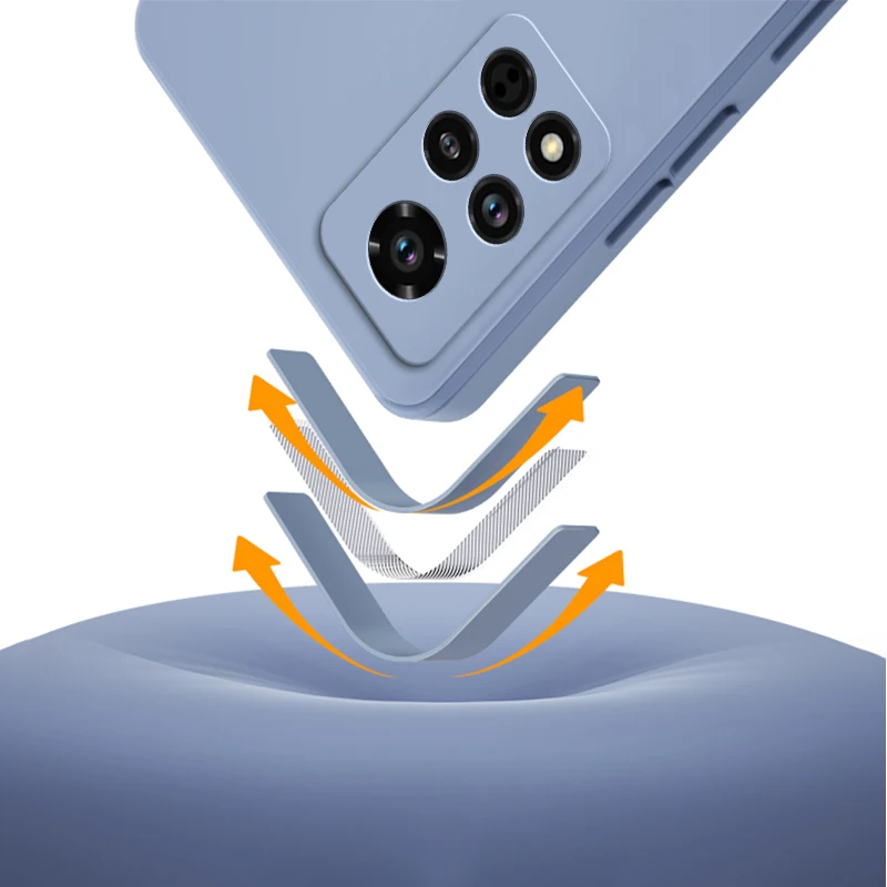 Enhanced Liquid Silicone Shockproof Phone Case - 360° Protective Cover