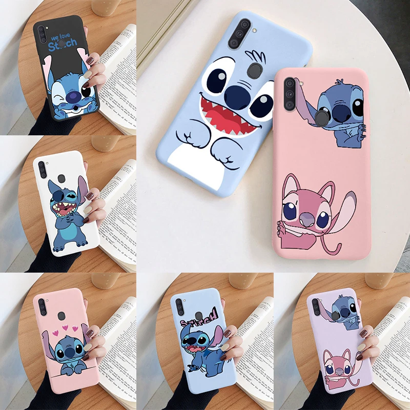 Lilo Stitch Phone Case Per Samsung Galaxy A11 M11 Camera Protect Soft Cover Silicone Cute Cartoon Funda Per Samsung A 11 Capa