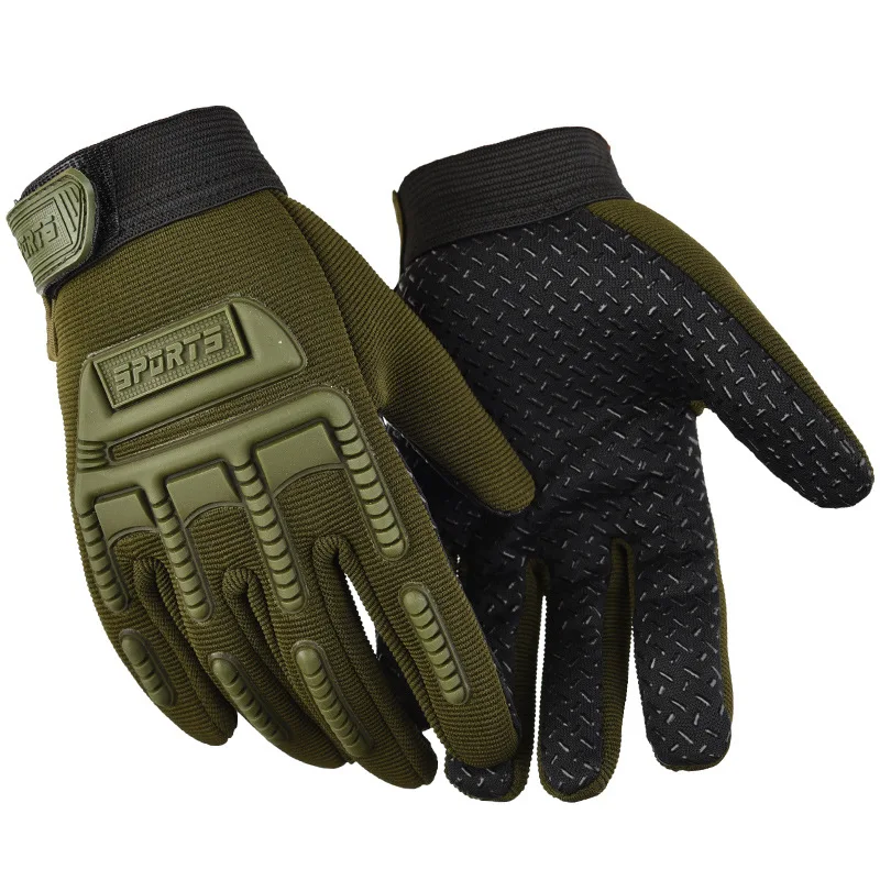 Kids Tactical Gloves Cycling Knuckle Protection Boys Girls Full Finger Gloves Anti-Slip Children Climbing CamouflageGloves 5
