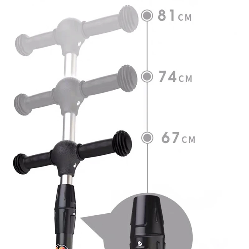 For 3-16 Years Kids Cycling Kick Scooters PU Flashing 3 Wheels Board Folding Bikes Height Adjustment Children Foot Pedal Scooter