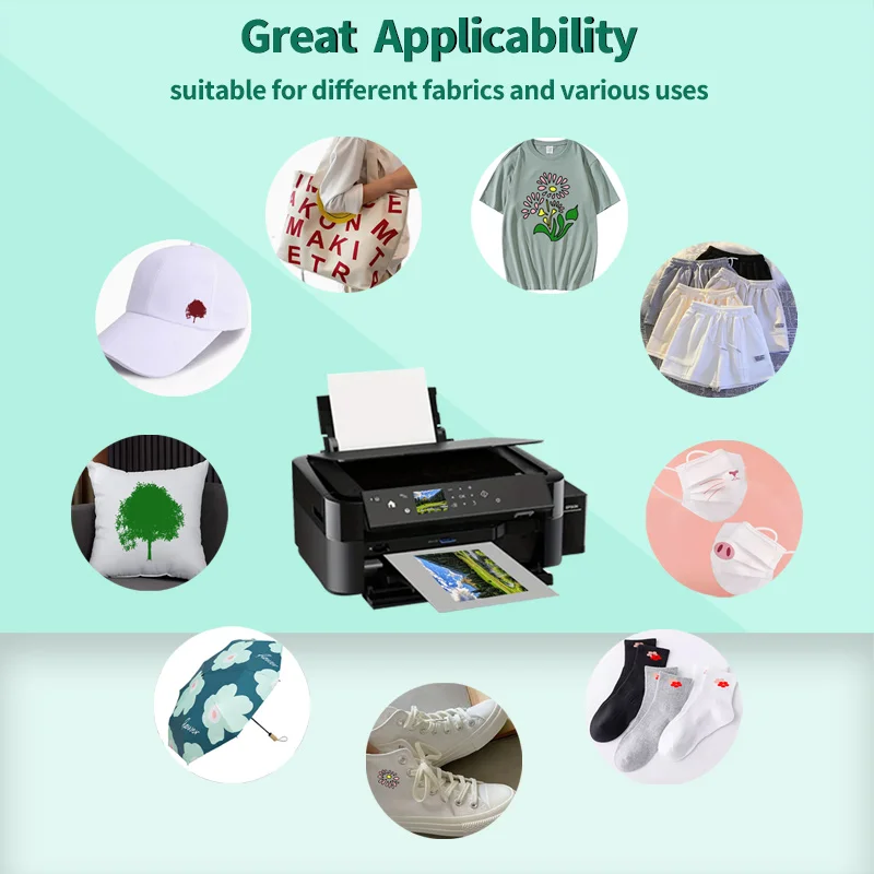 30 Sheets of DTF Double-Sided Printing Film Thermal Transfer Film Paper A4 Film Printer Directly Prints DIY - 5