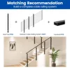 Black Side Mount Stair Cable Railing Post 36 Inch for 25-35 Degrees Stair  Patent Design for Both Left 5