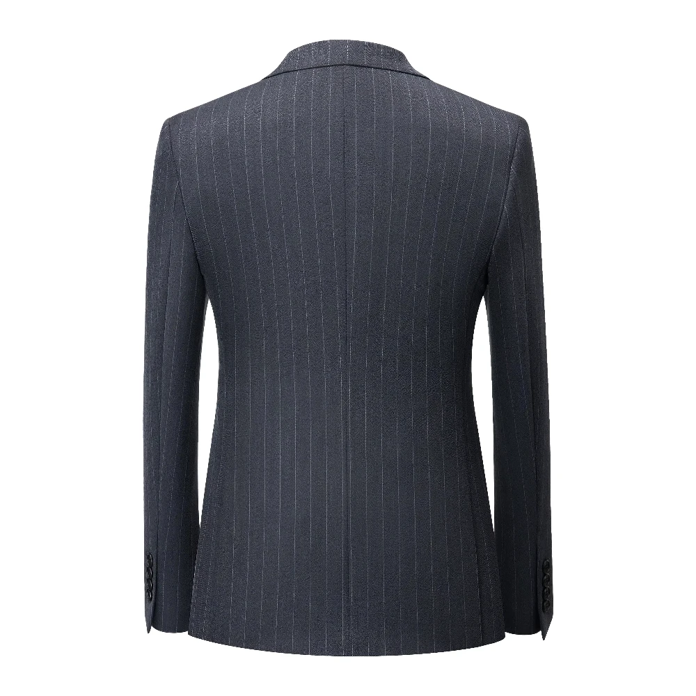 Muscular Groom Suits US Sizes 3D Tailored Italian TR for Broad Shoulders Wedding & Business Set with Adjustable Trousers