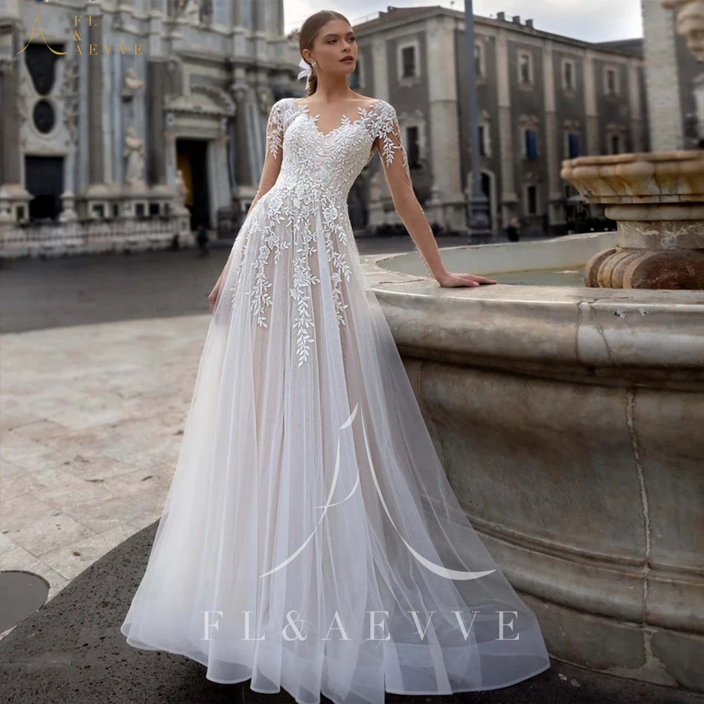 

White Tulle Wedding Dresses Elegant Party Dresses for Women 2024 Sweetheart Long Sleeve Bride Dress New Wedding Ceremony Dress