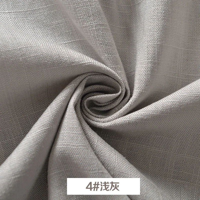 Tela elástica de lino y algodón, tejido de bambú por metro para vestidos,  camisas y ropa, costura artesanal, tela fina lisa de verano, drapeado suave  - AliExpress