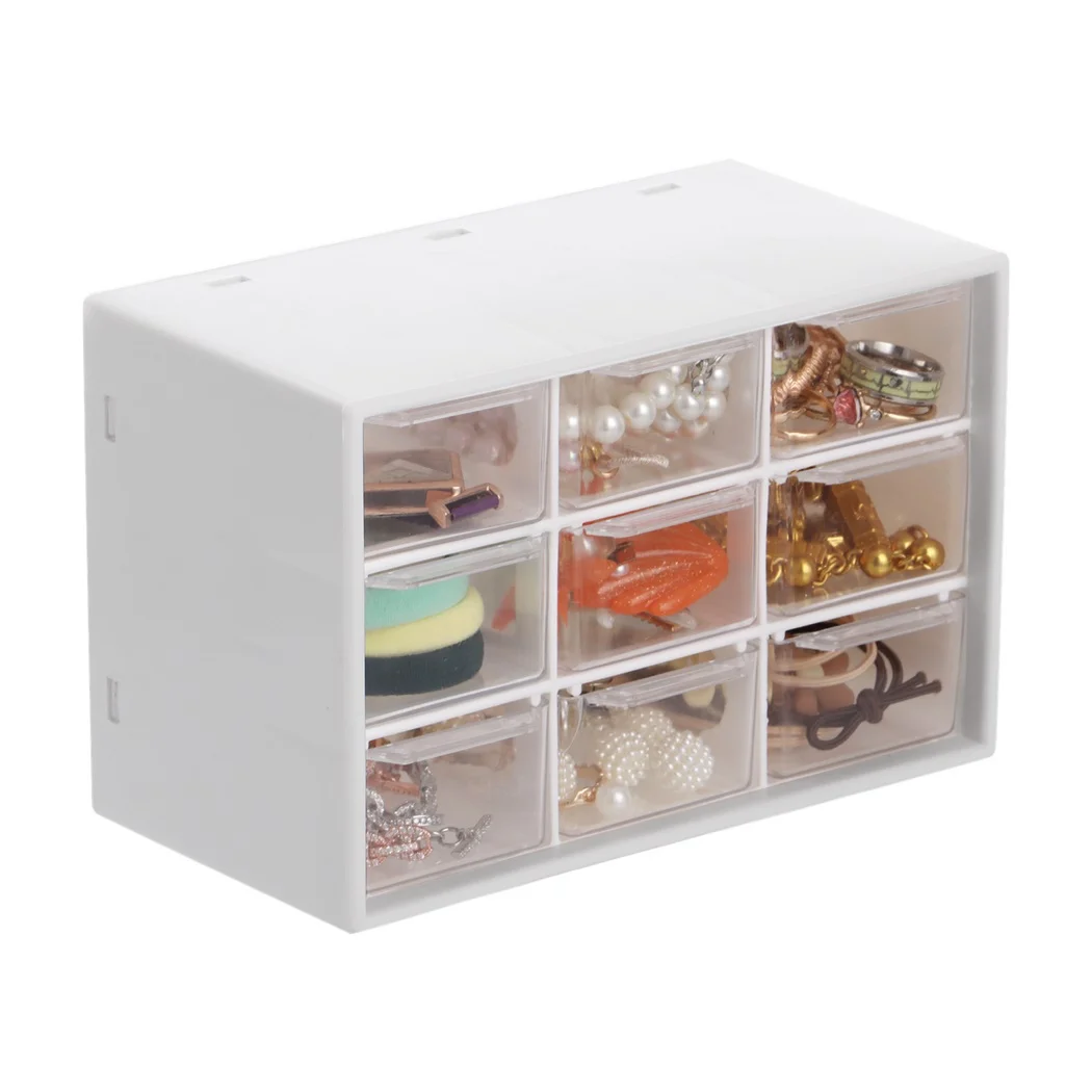 Desk Storage Organizer With 9 Drawers Stackable Craft Drawer Cabinet 3-Tier  Small Desktop Storage Box Wall-Mounted Storage Box - AliExpress