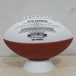 Rugby Size #9 Pu Leather Machine Sewn American Football Standard Ball For Match Adults Clubs Training Olive Ball
