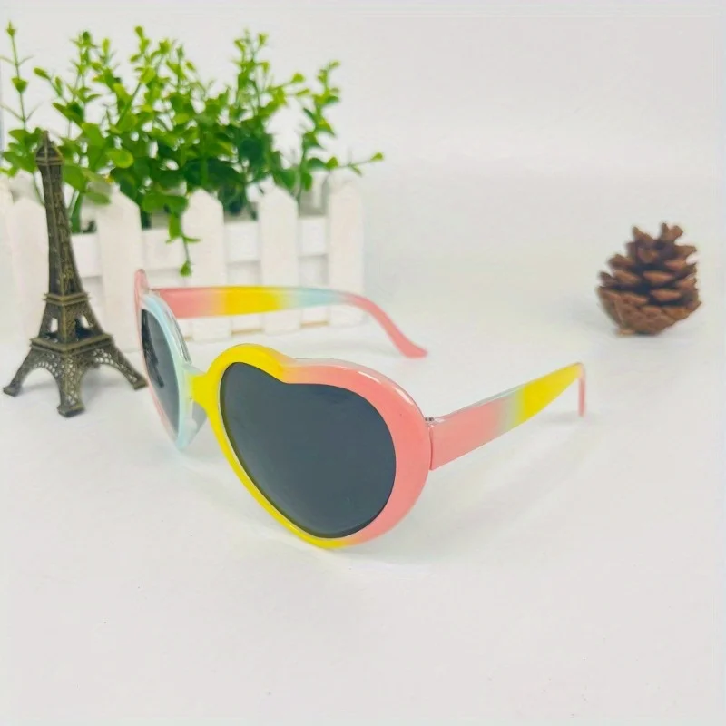 Fashion Rainbow Camera Glasses Unisex Decorative Shades for Sports Party Vacation Travel Driving Fishing Photo Prop