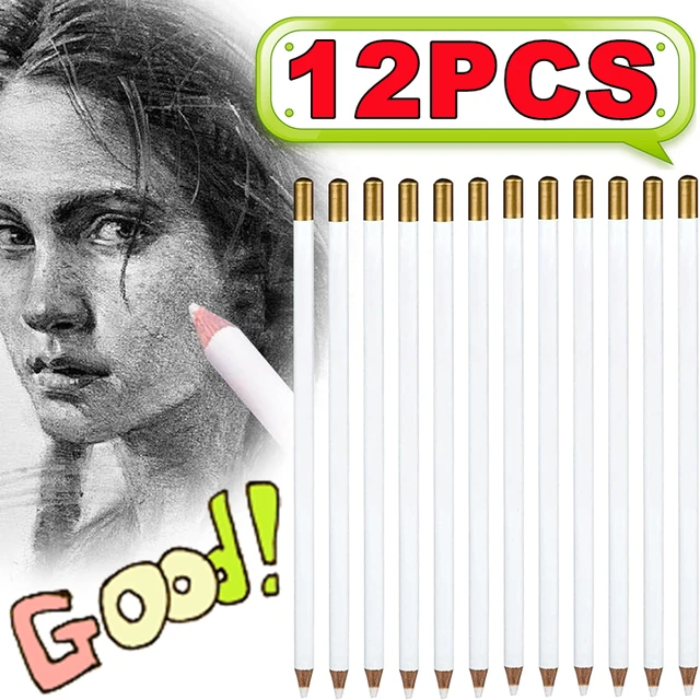 Newest 12-1PC Rubber Pen Eraser Pencil Pen Tip Rubber Type High Precision Pencil Eraser For Manga Highlight Art School Supplies 1