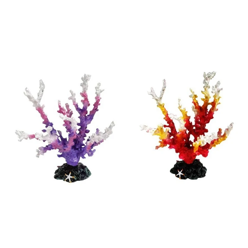 

Life Like Resin Coral Aquarium Decoration Fishtanks Underwater Ornament Landscaping CoralReef Safety Decor for Pond Dropship