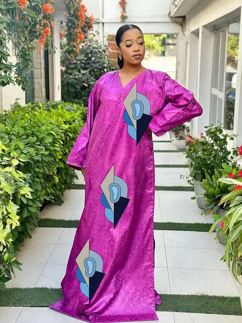 Yemisi Embroidered Side Slit Boubou Gown